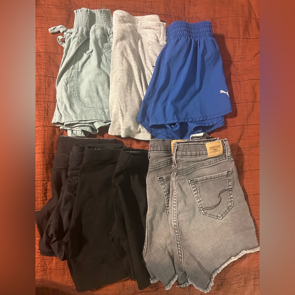 Puma Blue and Gray Shorts Collection